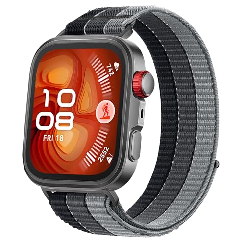 Image of XMUXI Nylon Straps Compatible with Huawei Watch Fit 4 Pro Strap Fabric Compatible with Huawei Fit 3 Fit 5 pro Band with Metal Connector(No Watch)
