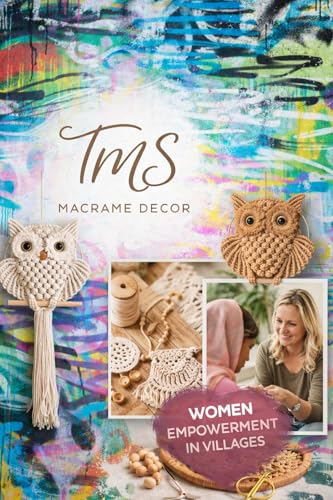 Image of tms Bohemian Owl Macrame Wall Hanging - 12 x 23 Inch - Handcrafted Boho Home Decor with Natural Elements - Boho Chic Accent for Home, Office, or Living Room (Off-White)
