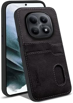 Zebana Xiaomi Redmi Note 15 5G ile Uyumlu K l f Zebana Kartl kl  L x Deri K l f Siyah