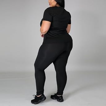PINSV Plus Size Outfits For Women 2 Piece Sets 1x-5x