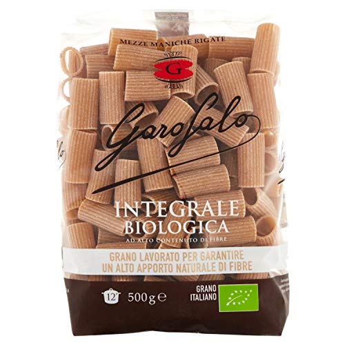 Garofalo Pasta Integrale Mezze Maniche Rigate, 500g