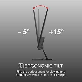 Packard Bell airFrame 27" FHD Monitor, 1920x1080, Ultrawide, VESA Mount Compatible, Tilt Adjustment, HDMI/VGA, Slim Bezel, for Home, Office, and Light Gaming