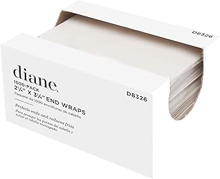 Diane End Wraps for Styling Hair in Salon or at Home 2.25 inch x 3.25 inch, White, 1000 Count(Pack of 1)