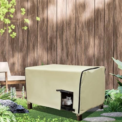 Protoence Hundezwinger Abdeckung | Mit Belüftung, Sichtschutz, In Großer Ausführung Und Isoliert | Outdoor Hundezwinger Abdeckung Wasserdicht - Für Winter Laufstall Bett Innen