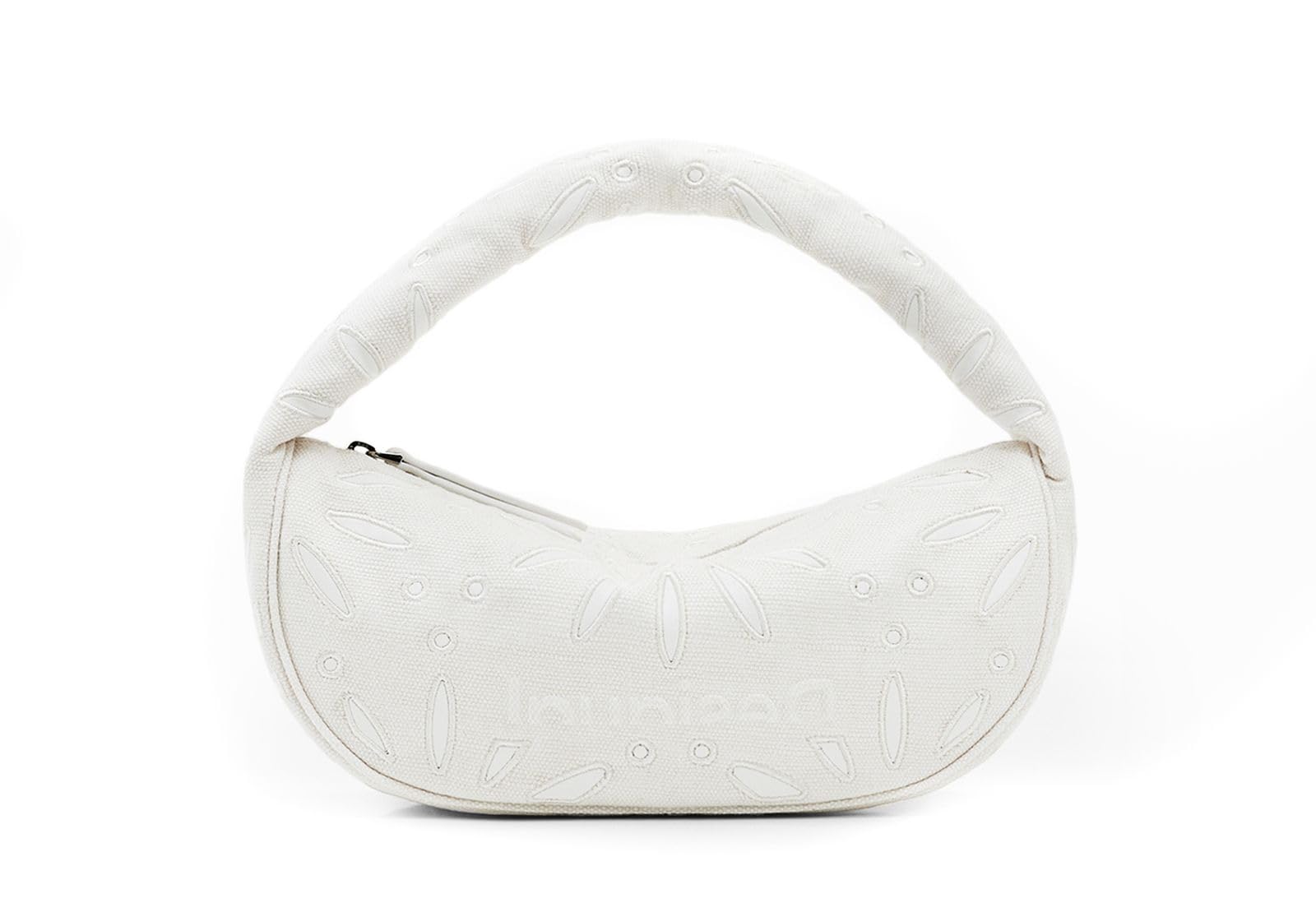 Small Swiss-embroidery bag - WHITE - U