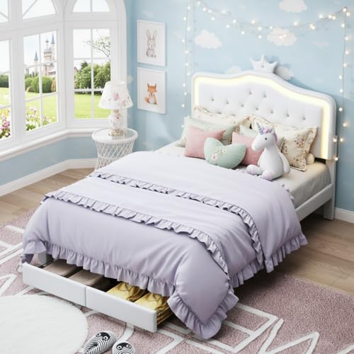 QLTXYHML Letto 140 x 200 con illuminazione a LED RGB