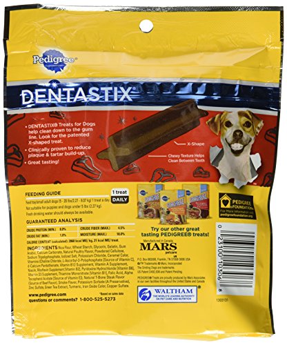 Pedigree Dentastix Beef Flavor Toy/Small Treats For Dogs - 6 Oz. 24 Treats - image 2