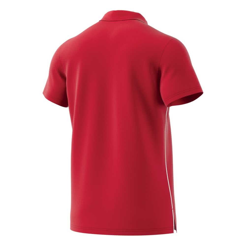 adidas Dziecięca koszulka polo Core 18, Power Red/White, 140, CV3681
