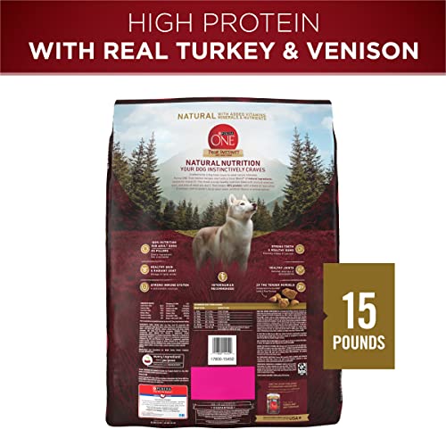 Purina One True Instinct With A Blend Of Real Turkey And Venison Dry Dog Food - 15 Lb. Bag #TOP5