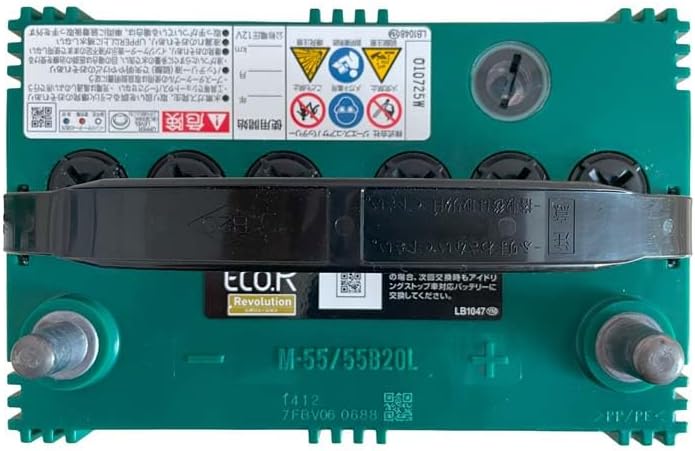 バッテリー ER-M-55/55B20L ダイハツ タフト 対応 令和2年6月～令和4年9月 6BA-LA900S アイドリングスト