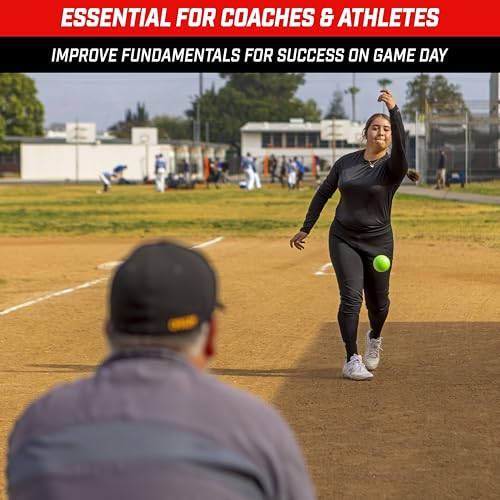 GoSports Beyzbol ve Softbol Antrenmanı için Plyometrik Ağırlıklı Toplar 6'lı Paket - Güç ve Mekaniği Geliştirmek için Değişken Ağırlıklı Toplar - Profesyonel veya Elite Seti Seçin
