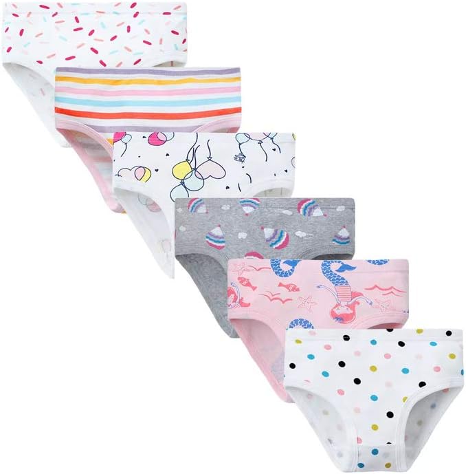 Little Girls Soft Cotton Panties Underwear Baby Toddler Kids Briefs Undies