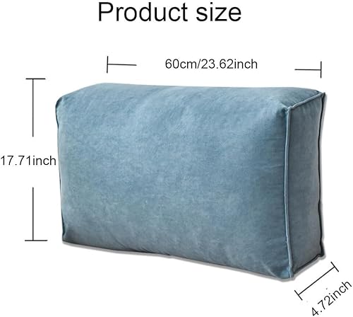 Miniatura 2 de UEncounter Almohadas para cabecero, almohada de lectura, cojín grande para cabecero, respaldo de cama, soporte de posicionamiento con funda extraíble