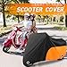 TOKEPT Scooter Cover - Waterproof Moped & Vespa Cover, Windproof & UV Protection for 60