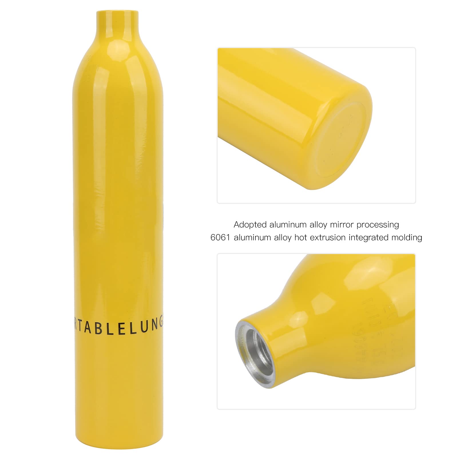 SUNGOOYUE Bouteille D'oxygène sous-Marine, Bouteille D'oxygène de Plongée avec Reniflard de Réservoir de Plongée de 0,5 L avec Sac de Rangement pour Valve Respiratoire
