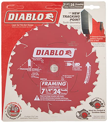 Diablo D0724X Framing Saw Blade, Multi #TOP4