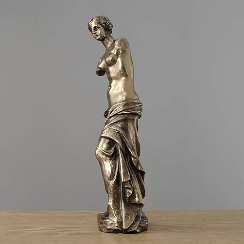 Miniatura 3 de Estatuas de Venus de Milo de cobre de 17 pulgadas, esculturas de mujer desnuda desnuda, figuras griegas romanas de afrodita, decoración retro para