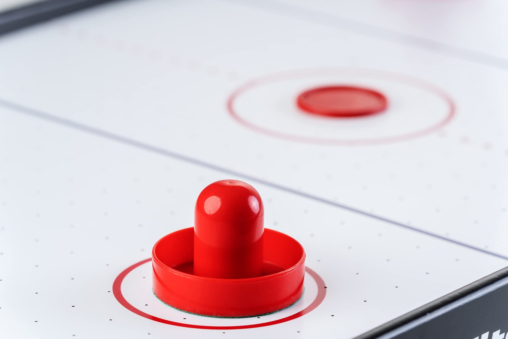 Bandito Mini Airhockey KiddySpeed, mit Luftgebläse, robuster Tischaufleger für Kinder- und Jugendeinrichtungen, Partyraum und Büro, kratzfestes Spielfeld, 92 × 52 × 20 cm