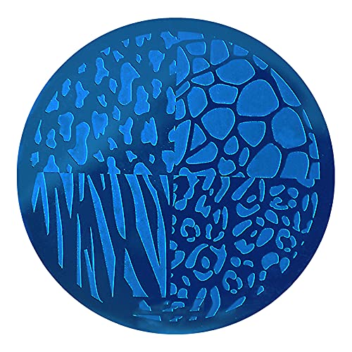 1 Piece Leopard Grid Nail Art Stamp Template 3D Fashion Pattern Polish Printing Stamping Plates Beauty Stencils Nails (Wle 12) #TOP2