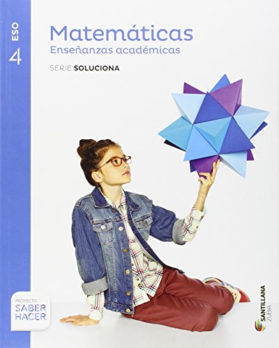 Portada de Matematicas Enseñanzas Academicas 4º ESO Saber Hacer Cast/eusk Soluc e
