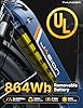 Jasion Thunder Electric Mountain Bike, 1500W Peak Motor, 48V 18AH Removable Battery 30+MPH Ebike for Adults APP Control, Hydraulic Brake, Front Suspension, 26'' x 4'' Fat Tire Electric Bicycles Blue #3