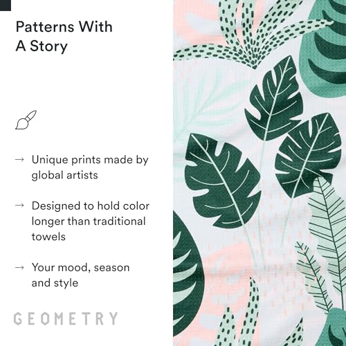 GEOMETRY Kitchen Tea Towels - Quick Dry Microfiber Dish Towels for Kitchen Diedre, 18" x 30" 1 Pack - image 5
