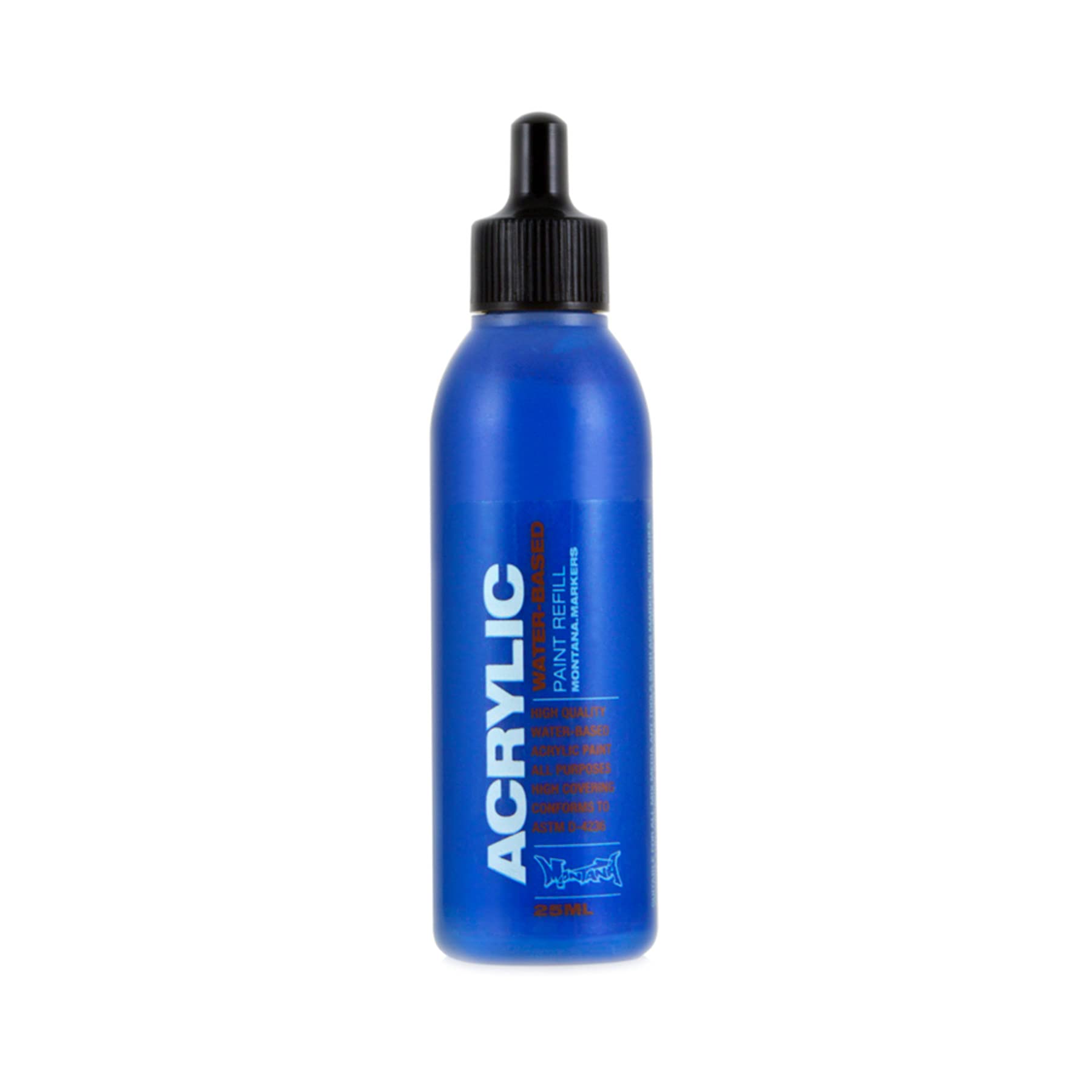 MontanaCans Acrylic Marker Ink Refills, 25ml Bottle, Shock Blue