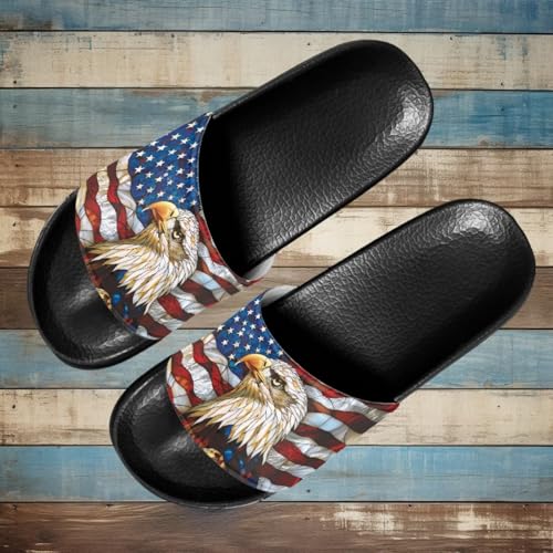 Image of Footwear for Mens Open Toe Athletic Sandals Anti-Slip Sole Slide Sandals Pillow House Flat Shoes Comfortable Slip On Slippers for Indoor & Outdoor