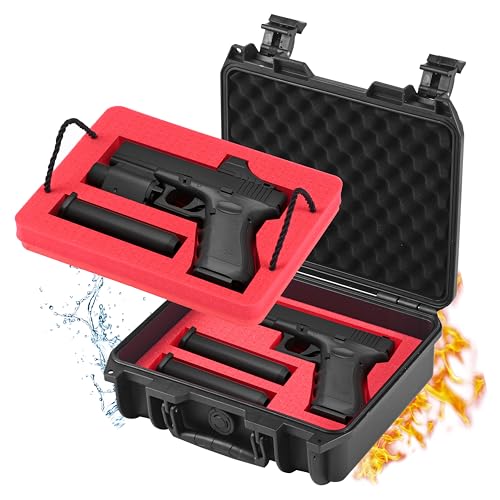 Kinghardcase Pistol Case, Fireproof & Waterproof...