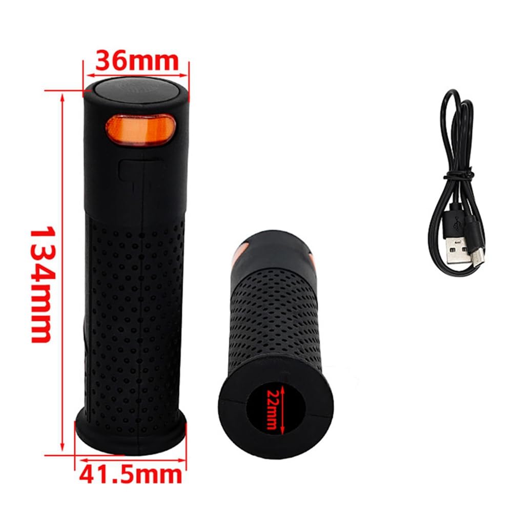 Manopole del Manubrio con Luce di Segnalazione Fili per Monopattini Elettrici, Accessori per Monopattini Elettrici con Scanalature