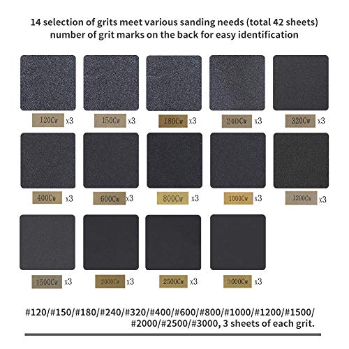 Sandpaper-Grit-120-to-3000-Sand-Paper-with-Sanding-Block-Sander-Wet-Dry-Variety-Pack-Abrasive-Sandpapers-Assortment-for-Wood-Automotive-Car-Furniture-Metal-Polishing-Finishing-936
