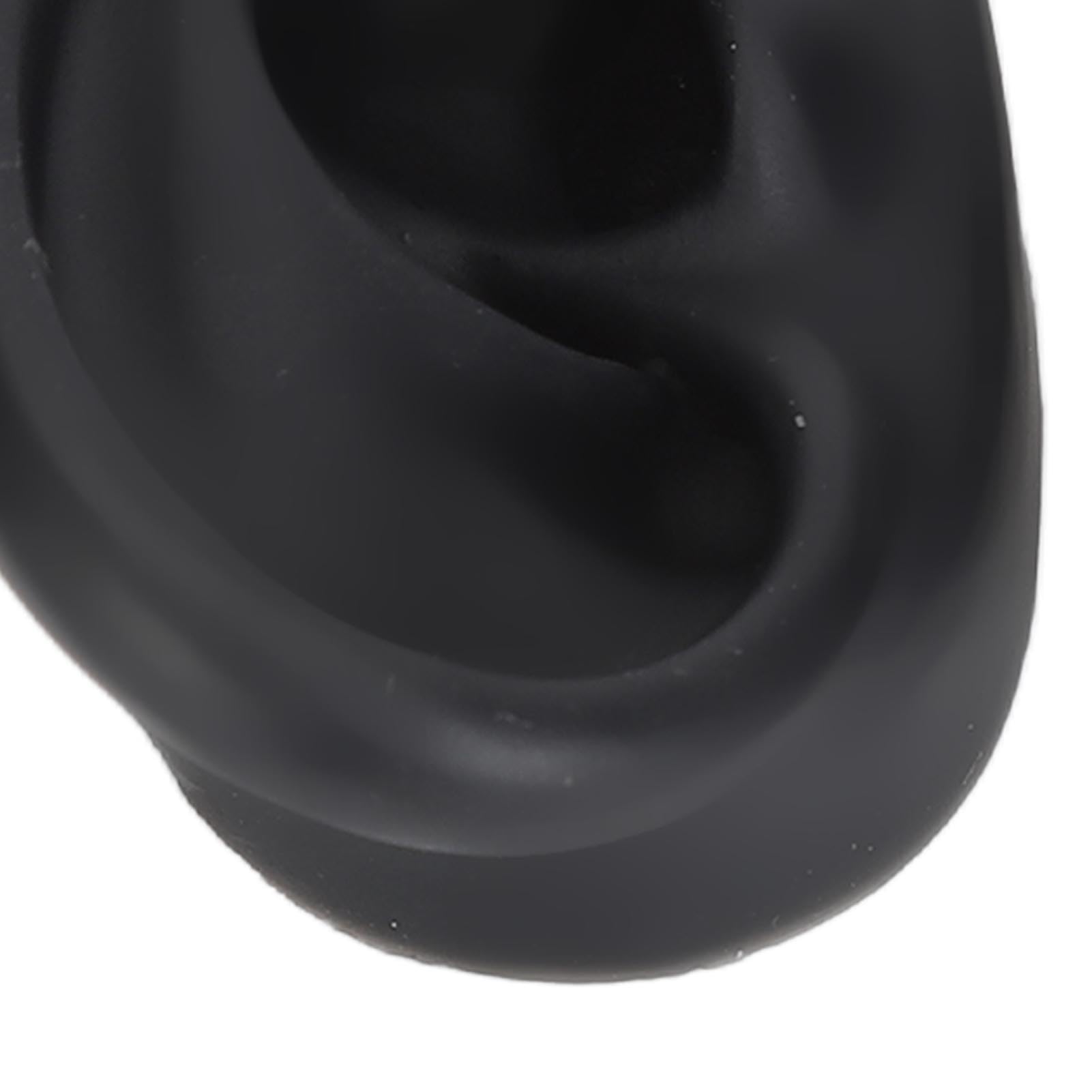 2 paia di modelli di orecchie in silicone, pratica di piercing all'orecchio finto destro e sinistro, parti del corpo in silicone per lo strumento di (bianco e nero)