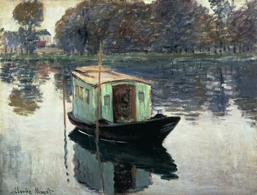 Tableau Monet Atelier de bateau pour habiller un grand mur vide de chambre avec art