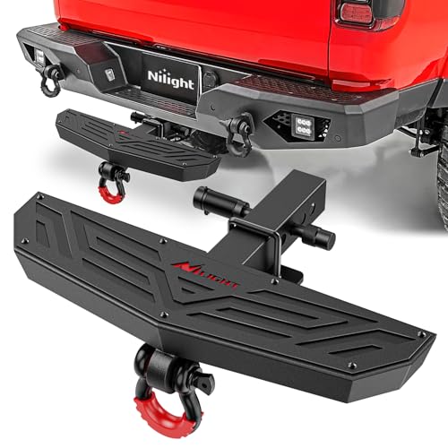 Nilight Hitch Step 2 Inch Receiver Universal Trailer Hitch Step