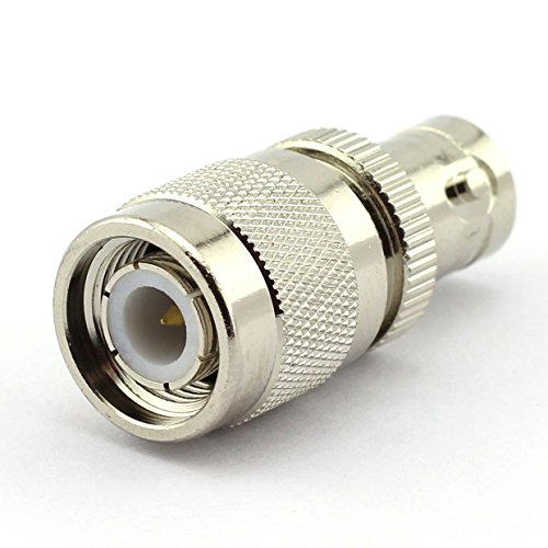 DGZZI 2-Pack TNC Male to BNC Female RF Coaxial Adapter TNC to BNC Coax Jack Connector