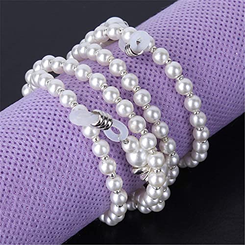Suporte de óculos elegante e bonito para corrente de óculos feito à mão com contas para óculos para