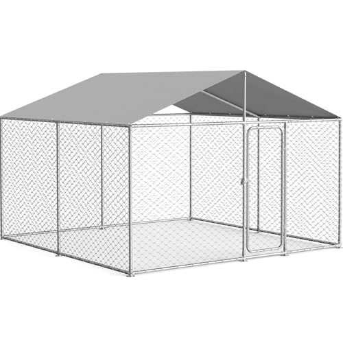 10'x10' Extra Large Outdoor Dog Kennel Outside, Heavy...