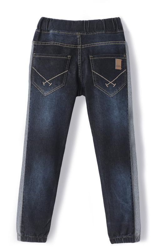 chopper club Boys Denim Jeans in Stretchable Cotton 3x1 Fabric in Slim Fit and Round Elastic with Side Panel2