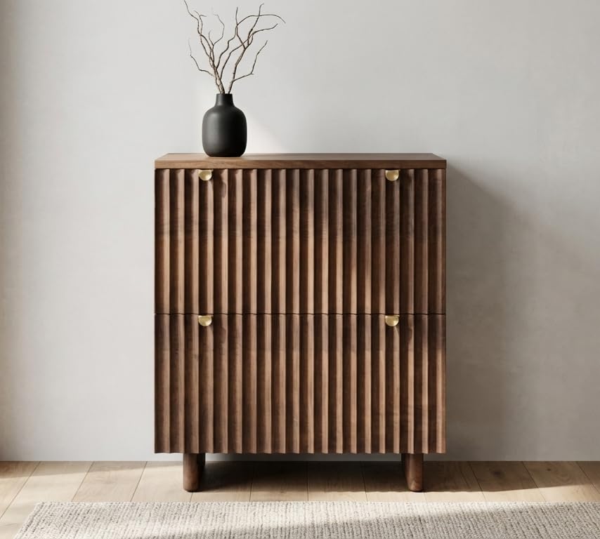 Jenny Bedside Table in Solid Mango Wood | Wooden Nightstand with Soft Close Drawer | Modern Bedroom Side Table Storage Cabinet for Home, 50.8 x 40.6 x 61 cm-image-49