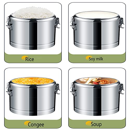 Tarros de alimentos aislados al vacío para catering, mantienen frescas las comidas frías y calientes, ideales para grandes eventos de fiesta y cenas al aire libre