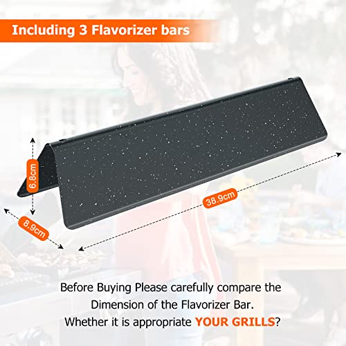 Coisien 7635 Flavorizer Bars Porzellan-emailliert für Weber Gasgrill Spirit 200 Series, 38.9x8.9x6.8CM Brennerabdeckung Porzellan-emailliert Ersatzteile für Spirit E210 S210 E220 S220. (7635) 2
