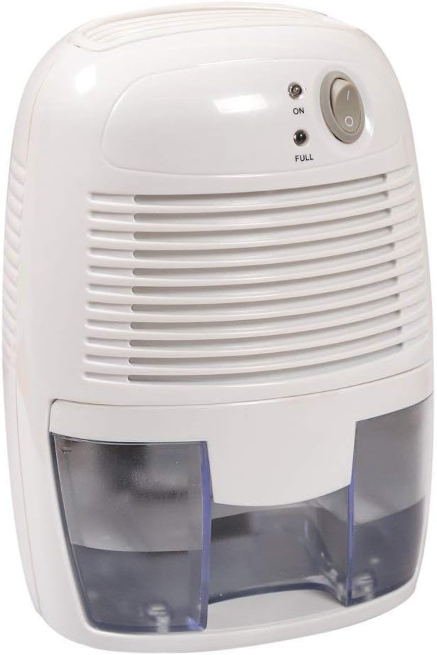 Aironic(TM) White Mini Portable Air Dehumidifier with 500 mililitre Tank