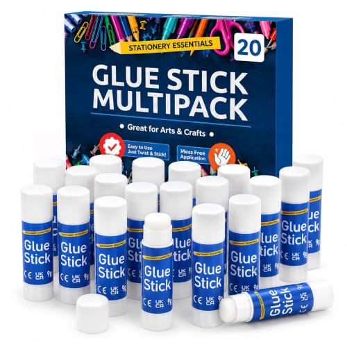 Image of SOL 20pk Glue Sticks Multipack - Paper Glue Stick for School & Crafts