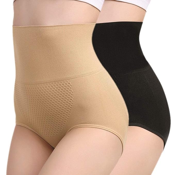 Shapewear Lingerie & Innerwear Women Shapewear Tummy Tucker for Women Body Shaper Briefs Seamless Tummy Control Briefs (Multicolor) Pack of 2-image-9