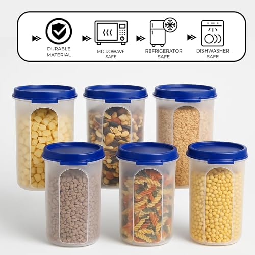 Image of Sulfar Round Modular Container Set - 500 ml, Airtight & BPA-Free (Pack of 12)