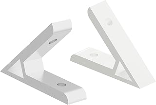 FOCMKEAS 3PCS 45 Degree Angle 2020 Aluminum Corner Brackets Profile Corner Joint Connectors Angle Braces (Sliver Tone)