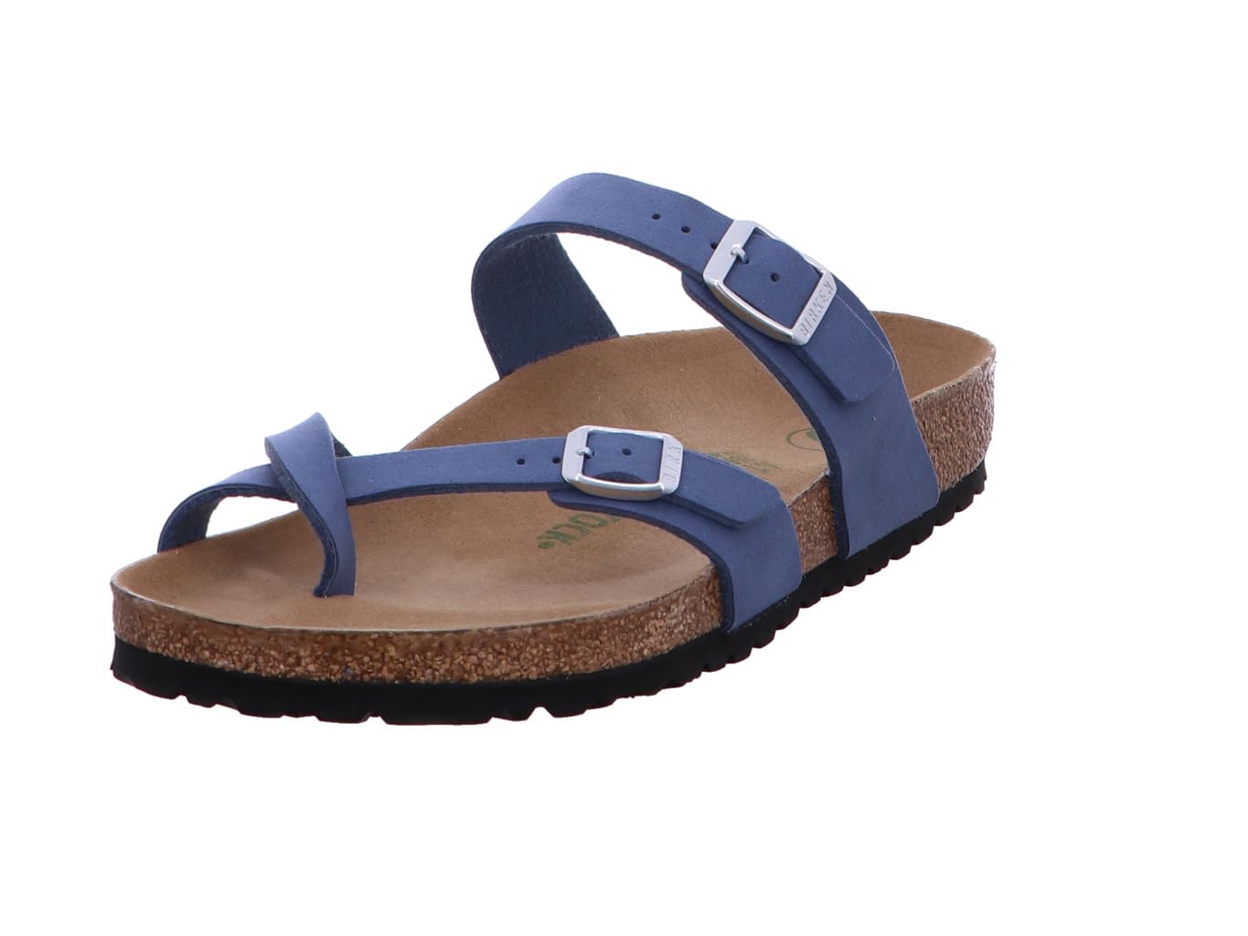 Birkenstock Unisex Mayari Synthetic Leather Soft Birki Vegan Elemental Blue Sandalen 38 EU