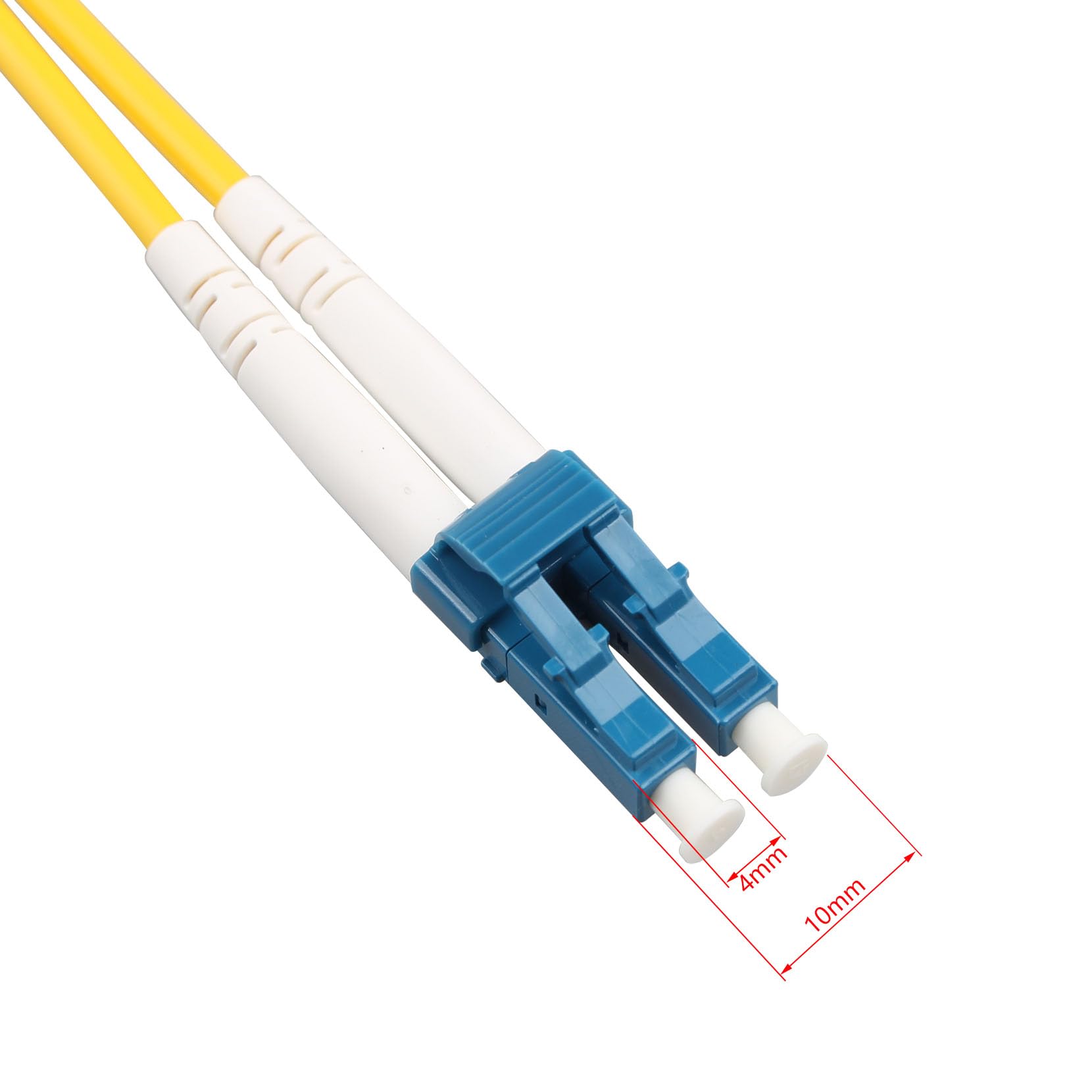 Cable de Fibra Óptica LC a LC OS2 Monomodo Duplex 9/125um LSZH para Instalaciones en Exteriores e Interiores (15M)