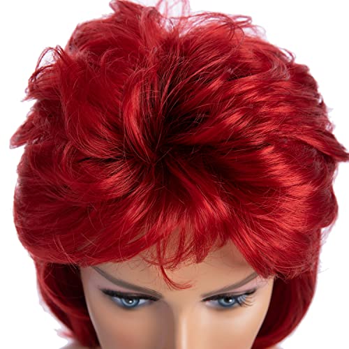 Beweig Red Mullet Wigs For Women 70S And 80S Theme Party Costumes Fancy Party Accessory Cosplay Wig #TOP5