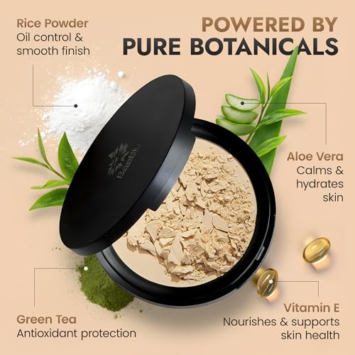 Image of Organic Pressed Setting Powder, Talc-Free, Translucent Matte Finish, Medium
